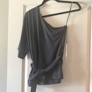 Susana Monaco one shoulder belted top